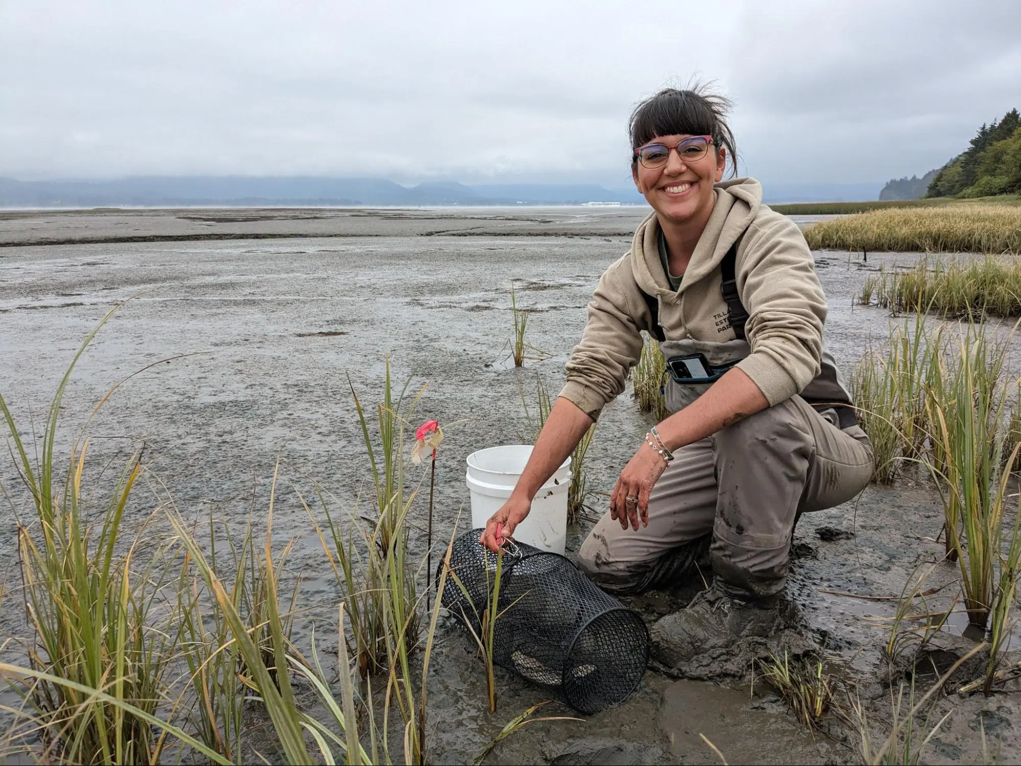 woman specimen collection marsh